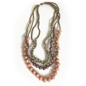 Teng Yue, Multi-Layered, Pastel Beaded Necklace